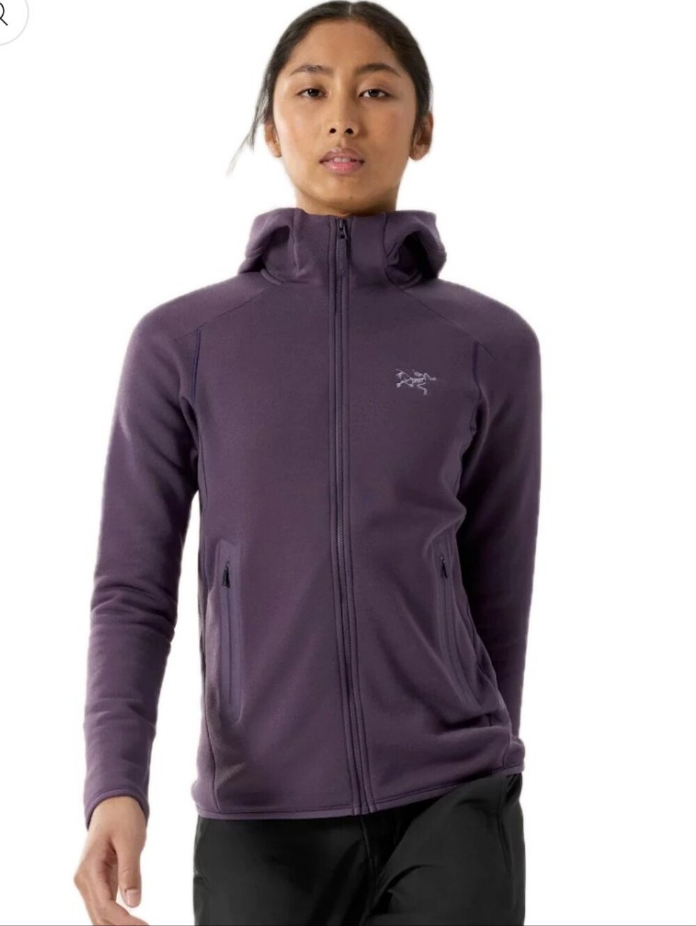 Arc'teryx Kyanite Hoody Moondrop Purple Fleece Full Zip Long Sleeve Hoodie M